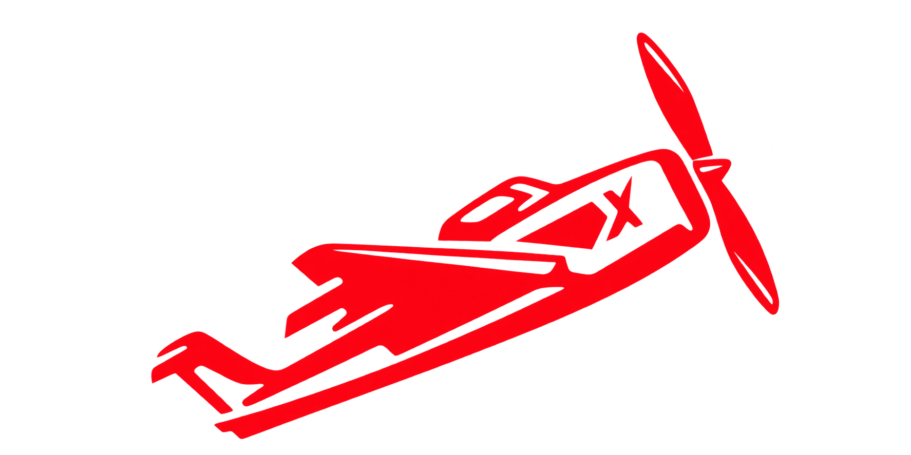 Red airplane representing the Aviator crash game in Kenya